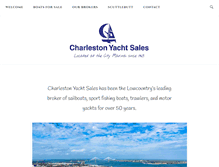 Tablet Screenshot of charlestonyachtsales.com